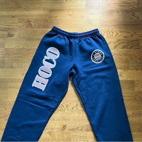 iu alpha phi sigma chi homecoming sweatpants indiana university navy blue wide - Picture 2 of 6